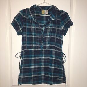 Vintage Billabong Y2K Women’s 100% Cotton top Size S. Made in India. Blue.